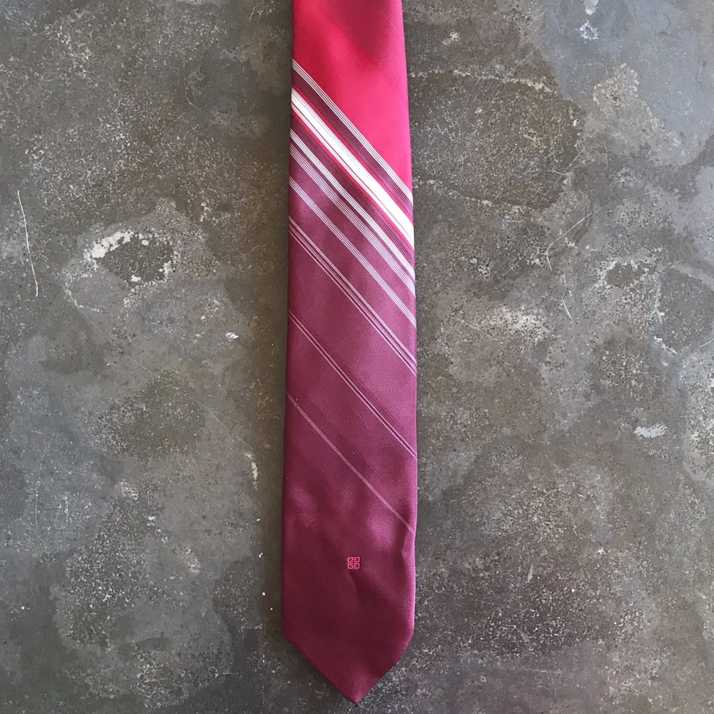 Givenchy Red Stripe Tie XL